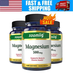 Magnesium 500 Mg - Highest Potency for Bone and Muscle Health - Picture 1 of 6