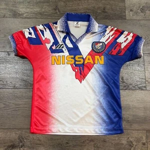 ¡EXTREMADAMENTE RARO! Camiseta visitante Mizuno 1993-94 Yokohama Marinos Liga J para hombre grande - Imagen 1 de 9