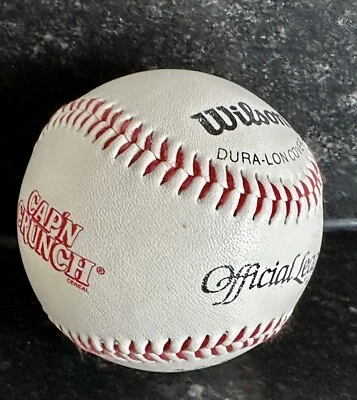 Cap'n Crunch Captain Official League Wilson Dura-Lon Cover A1192 Baseball 1990 - Image 1 of 4