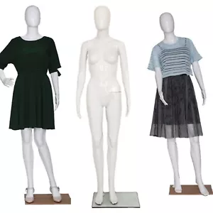 Manichino donna donna bianco lucido realistico 5,8 piedi lucido - Foto 1 di 8