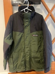 Vintage Polo Jeans Company Jacket Mens M Green Fleece Winter Snowboard Skii - Picture 1 of 6