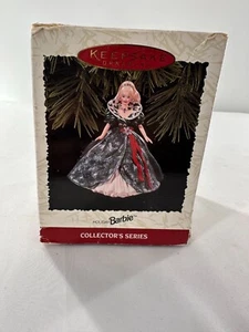 Hallmark Keepsake Barbie Ornament "Holiday Barbie" 1995 Green Dress Christmas. - Picture 1 of 7