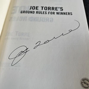 SIGNED 1st Ed. Joe Torre  Ground Rules for Winners Yankees HOF Hologram  - Bild 1 von 6