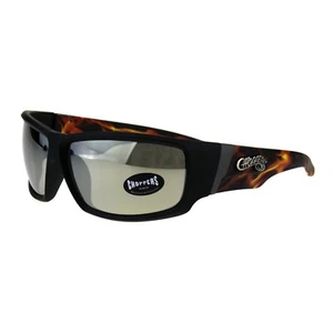 Choppers Sunglasses Men's Biker Fashion Rectangular Flame Design - Picture 1 of 26
