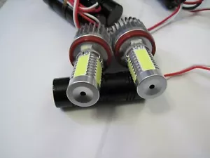 4th GEN. Fit BMW E60 E82 E84 E70 E63 X5 X6 H8 40W CREE COB Angel Eyes LED White - Picture 1 of 7