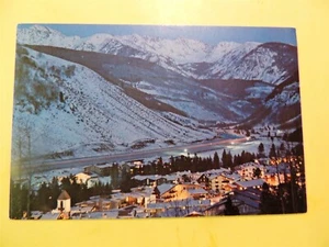 Vail Colorado vintage postcard nighttime aerial view^ - Bild 1 von 2