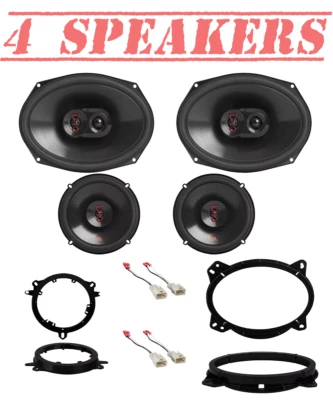 Altavoces y adaptadores de puerta coaxial JBL STAGE3 6x9 y 6,5" para Toyota Tacoma 2005-2018 Foto 1 de 4