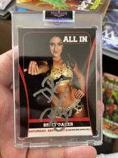 New Sealed Autographed 2018 All In Britt Baker Rookie Card Highspots AEW Signed