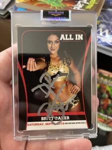 New Sealed Autographed 2018 All In Britt Baker Rookie Card Highspots AEW Signed