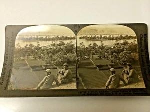 STEREO CARD VALLEY OF EUPHRATES BABYLON MESOPOTAMIA - Picture 1 of 2