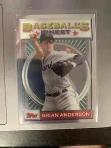 2020 Topps Finest Flashbacks #74 BRIAN ANDERSON Miami Marlins - Base Card - Picture 1 of 2