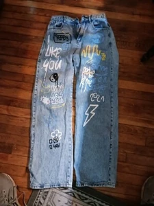 Shein Girl's Distressed Jeans  6 Med Straight Legs - Picture 1 of 6