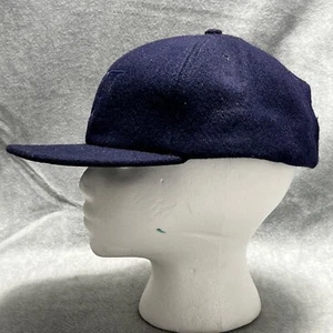 American Needle Wool Blue Cap Adjustable Leather Strap Dad Hat Baseball Cap USA - Picture 1 of 14