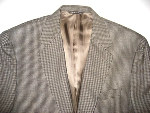 Canali Hahnentritt 2-Btn Dual Vent Sport Mantel Jacke Gr. 52 R braun - Bild 1 von 21