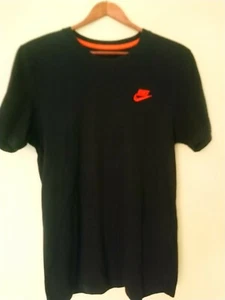 Nike Basic Black Thick Cotton Tshirt Sz S - Picture 1 of 8