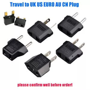 50/100pcs Travel To Euro Europe UK US AU AC Power Converter Adapter Socket Plugs - Picture 1 of 22