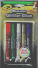 Crayola, Washable Glitter Glue, Acid-Free, Nontoxic, 5 Assorted. colors NEW!
