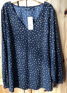 BNWT - Dorothy Perkins loose fit v-neck Blouse - Size 20 - Picture 1 of 5