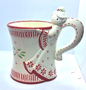 Temptations by Tara Peppermint Angel Handle Christmas 12 oz Mug Temptations  - Picture 1 of 7