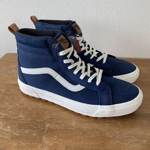VANS Sk8-Hi MTE-1 Blue Nubuck Sneaker Boot - Size 9 - Picture 1 of 10