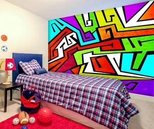 3D Color Graphic 10028 Wallpaper Mural Wall Print Wall Wallpaper Murals US Coco - Picture 1 of 11