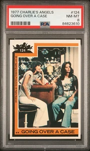 1977 Topps Charlie's Angels GOING OVER A CASE #124, Jaclyn Smith, PSA 8 POP 2 - Picture 1 of 2