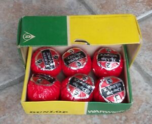 Vintage Dunlop Warwick Half Dozen Golf Balls Original Individually Wrapped