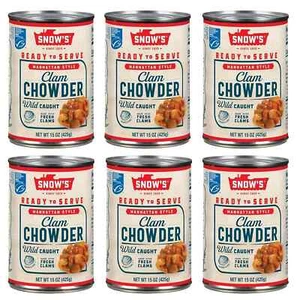 6er Pack Snow's Manhattan Style Clam Chowder, frisch & wild gefangen, 15 oz FS - Bild 1 von 1