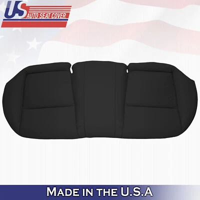 2004 Fits Acura TL Rear Bench Bottom Perforated Leather Replacement Cover Black - Image 1 of 3
