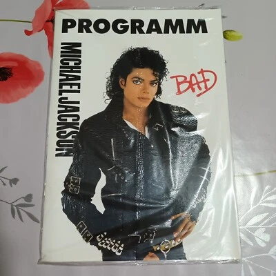 RARISSIMO MICHAEL JACKSON BAD PROGRAMM 1988 WORLD TOUR MIP ITALIAN VARIANT MINT - Image 1 of 4