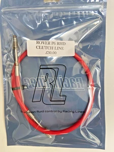 Rover P6 RHD Rot Nylon Kupplungsleitung - Bild 1 von 1