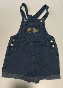 Seltene König der Löwen Denim Latzhose Simba und Nala Mädchen Gr. 5T Figur bestickt - Bild 1 von 7