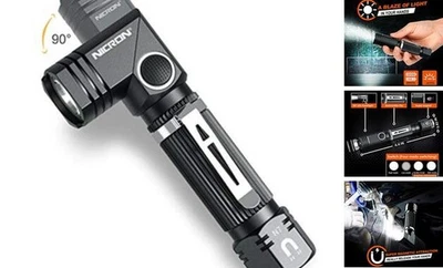  Flashlight 600 Lumens Tactical Flashlight, 90 Degree Ip65 Waterproof Led N7 - Image 1 of 4