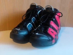 Nike Air More Uptempo '96 Split Black Blue Red Leather (DJ4400-001) Size 7.5 - Picture 1 of 17