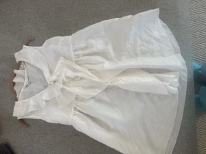 CAbi Womens Silk Top Size S Button Sheer Boho Festival Ruffled - Picture 1 of 6