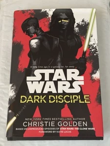 Star Wars: Dark Disciple von Christie Golden: Einige Gebrauchsspuren im Staubschutz - Bild 1 von 4