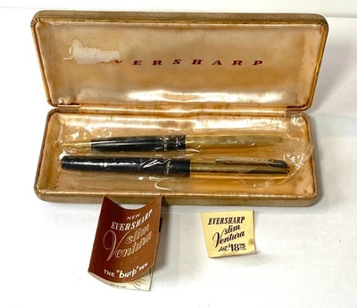 Juego de plumas estilográficas y lápices Eversharp Slim Ventura con estuche oro 14K Foto 1 de 4