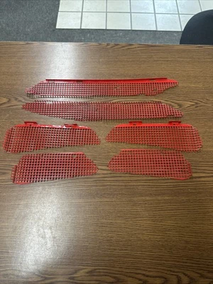 99 00 01 02 03 POLARIS INDY XCR 800 XC DELUXE HOOD VENTS GEN 2  RED - Image 1 of 2