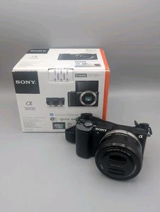 Sony Alpha A 5000 mit SELP1650 Objektiv Digitalkamera - Schwarz | Sehr Gut | OVP - Bild 1 von 18