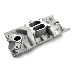 Chevy SBC 350 LowRise Intake Manifold [Satin] - Picture 1 of 3