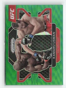 2022 Panini Prizm UFC #54 Kamaru Usman Green - Bild 1 von 2