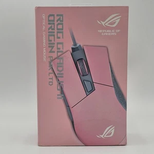 ROG Gladius II Origin PNK LTD Wired 12000 DPI Gaming Mouse New And Sealed - Picture 1 of 10