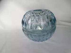 Indiana Glas Eisblau Mt Vernon Votivkerzenhalter Lichterkette hervorragender gebrauchter Zustand - Bild 1 von 15