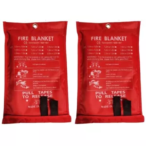 2PCS Emergency Fire Blanket, Fire Blanket, Fire Suppression Blanket for1035 - Picture 1 of 8