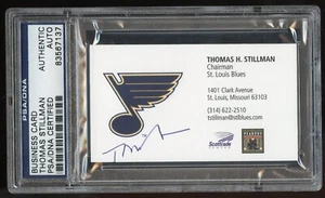 Thomas H. Stillman signed autograph St. Louis Blues Chairman Business Card PSA - Picture 1 of 1