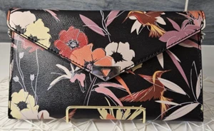 Pochette Guess stampa floreale e uccellino ecopelle tracolla catena rimovibile - Foto 1 di 14