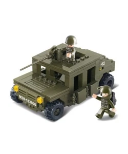 Neu: Sluban B0297 Kinder Kinder Baustein Backstein Armee Panzerwagen 175 Teile - Bild 1 von 2