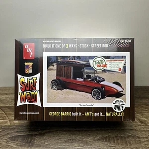 AMT GEORGE BARRIS SURF WOODY MODEL KIT STREET ROD TROPHY SERIES RETRO DELUXE NEW - Picture 1 of 12