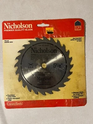 "Hoja de sierra rasgadora Magicut vintage Nicholson 80595 5-1/2"" nuevo paquete original EE. UU." Foto 1 de 2