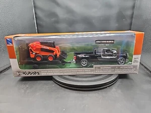 10" NEWRAY KUBOTA Collection Kubota SSV65 Skid Steer Silverado Crew Cab-Awesome - Picture 1 of 8